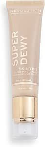 Makeup Revolution Superdewy Tinted Moisturiser, Light Coverage, Dewy Finish, Medium Light, 55ml