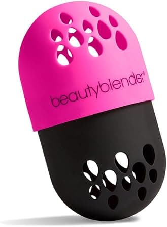 beautyblender Blender Defender Silicone Protective Carrying Case, Pink, Black