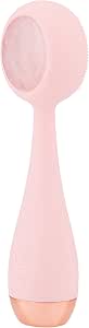 PMD Clean Pro RQ - Smart Facial Cleansing Device with Silicone Brush & Rose Quartz Gemstone ActiveWarmth Anti-Aging Massager - Waterproof - SonicGlow Vibration - Clear Pores & Blackheads