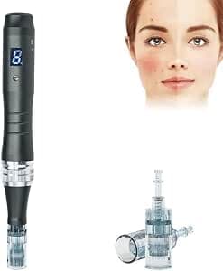 My's beauty Professional Microneedling Pen Derma Pen Ultima M8 Wireless Derma Auto Pen Skin Care Tool Kit, 0.25MM Adjustable Length, for Face and Body,Pen Set
