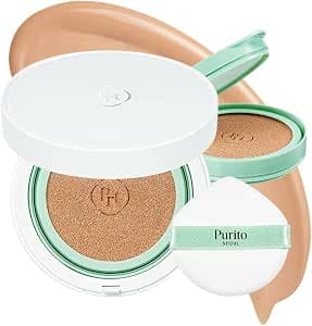 PURITO SEOUL Wonder Releaf Centella BB Cushion #23 Natural Beige, Foundation, Korean Centella, Makeup Long Lasting, Flawless Coverage, K-Beauty, 15g, 0.52 fl.oz