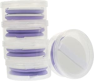 Healeved 20 Sets Portable Makeup Sponges Absorbent Sponges for Foundation Women Makeup Pads Applicators for Beauty Gentle to Skin