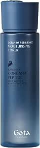 GOTA Moisturizing Toner – Hydrates & Firms with New Zealand Kanuka Tea Tree, 4 Types of Hyaluronic Acid & Cruelty-Free Cone Snail Peptide – Smooths Fine Lines – Ocean of Resilience – Clean Beauty