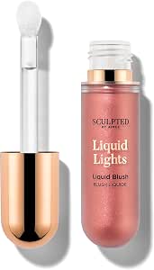 Liquid Lights Blush from Sculpted by Aimee (Real Rosy) – 20g Vegan Liquid Blusher for Radiant Pop – 3 Shades for Pink, Peach or Rosy Blush Effect