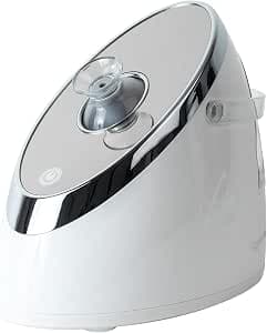 HoMedics Nano Facial Steamer for Skin with Adjustable Steam Nozzle, Nano Mist Spray and Temperature Control, Compact and Portable Face Steamer for Pores, Refreshing Facial and Hydration for Skin Care