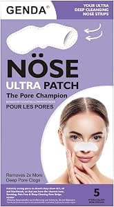 Blackhead Remover Strips for Deep Cleansing, Hydrocolloid Nose Pore Strips for Instant Black Heads Removal and Pore Unclogging - 5 Patches