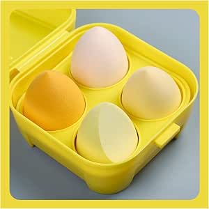 Beauty Egg Soft Makeup Sponge Egg Dry Wet Use Cosmetic Puff Sponge Foundation Powder Blush Concealer Cream Puff Beauty Tools Makeup Sponge(E-LMH210904-yel)