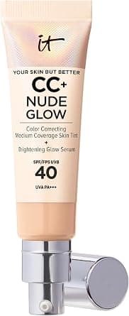 IT Cosmetics Your Skin But Better CC+ and Nude Glow Lightweight, Medium Coverage Foundation and Glow Serum