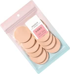 Stylish Beauty Sponge Set 12Pcs Round Sponge Puff Set For Face Makeup Application Soft Foam Puff Cosmetic Powder Sponges