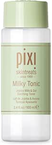 Pixi Milky Tonic, Calming & Hydrating Pads Containing Jojoba Milk, Infused with Oat Extract to Soothe, Alcohol-Free Daily Nourishing Toner, 3.4 fl oz/ 100 mL