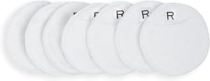 Revolution Beauty London, White Recycled & Reusable Cleansing Pads, Makeup Remover Pads, 7pcs