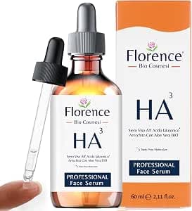 2.11 oz. Organic Hyaluronic Acid Face Serum. Anti-Aging Moisturizer for Hydrating, Brightening, Plumping & Smoothing Skin. Vegan Skincare Face Serum with Niacinamide, B5 & Vitamin C for All Skin Types