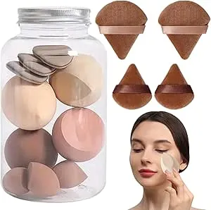 14 Series Makeup Sponge Set, Makeup Blenders Sponge Set, Foundation Blending Makeup Blender, Beauty Sponge Foundation Blending Blender, Triangle Powder Puff, Finger Makeup Sponge