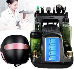 200w Facial Beauty Machine W/ 8 Probes & 1 Mask, 2025 New Multifunctional Hydro Oxygen Machine - 7-Inch Touch Screen, 80kpa Hydro Oxygen Machine