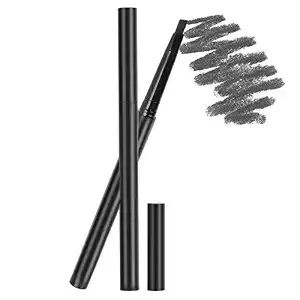 2Pcs Eyebrow Brush Pencil, Double‑Headed Long Lasting Eye Brow Pen Looking Brows Effortlessly(Dark gray)