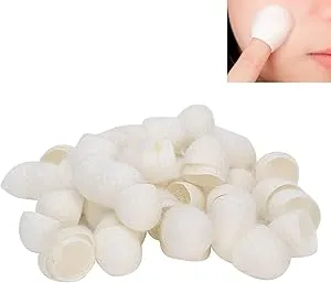 Agatige 60Pcs Silkworm Cocoon Facial Cleanser, Removal Exfoliating Silkworm Balls Beauty Care Tool for Healthy Skin Care Scrub Face Massage