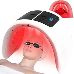 BEICNWOD Red-Light-Beauty-Mask,LED Light Beauty for Face,7 Colors LED Face Mask Facial, LED Beauty Light with Spray Function,Skin Care Equipment at HomeFacial Skin Care Tool for Mask,Neck,Body