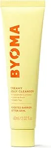 BYOMA Travel Size Creamy Jelly Cleanser (60ml) Hydrating Facial Cleanser for Skin Barrier Repair -Tri-Ceramide Face Wash for All Skin Types - Gently Removes Makeup and Excess Oil