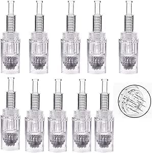 Disposable screw - type microneedle cartridges for beauty pens. Pack of 10, with 12 - pin Made of high - purity stainless steel, in sanitary sealed packaging (10Pcs 12Pin)