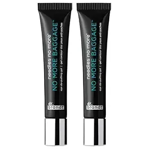 Dr. Brandt Needles No More, No More Baggage - 0.5 oz, Pack of 2 - Minimizes Under-Eye Bags, Puffiness & Dark Circles