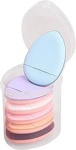 Dtaigou Finger Makeup Blender Sponge | Facial Makeup Sponges Set of 6 | Tiny Makeup Puff, for Foundation, Concealer, Eye Shadow, Beauty Makeup Tools