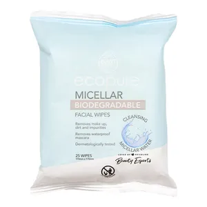 EcoPure Micellar Biodegradable Wipes 25 Pack