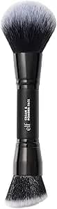 e.l.f. Dual-Ended Cream + Powder Brush, Two-in-One Makeup Brush For Creating A Gorgeous, Airbrushed-looking Complexion, Vegan & Cruelty-free