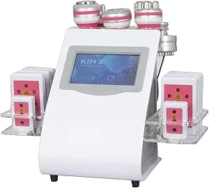 Elitzia Fat Burning Skin Care Beauty Machine 40K Cavitation Multipolar RF Vacuum Lipolaser Cold Hammer Microcurrent Massage for Anti Cellulite Wrinkle Remover Skin Tightening Pore Shrinking ET2022T