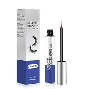 Eyelash Growth Serum - Boosts Eyelash Growth Naturally with Collagen, Oat Extract and Green Algae for Longer, Fuller, Thicker Lashes - 5ml