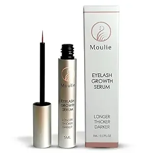 Eyelash Growth Serum, Natural Organic Lash Boost & Enhancer for Longer, Fuller, & Thicker Lashes & Brows (5ml), Cruelty-Free, & Irritation-Free Formula.