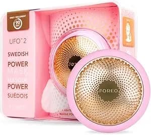 FOREO UFO 2 Full Facial LED Mask Treatment - Full LED Spectrum & Red Light Therapy