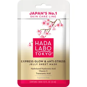 Hada Labo Premium Express Glow and Anti-Stress Jelly Sheet Mask 1 Pack