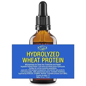HYDROLYZED WHEAT PROTEIN - Liquid - for Homemade Hair, Skin, Body Wash, Shampoos, Conditioners - 1.76 Oz