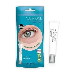 L'Action Paris All In One Eye Bag Minimiser, Natural Plant Based Cream Minimises Tired Skin and Eye Bags, Vitamin E Softens and Hydrates, Youthful Complexion, 20ml