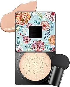 Lasuify Mushroom Head Air Cushion CC Cream,Make up Foundation for Face BB Cream,Foundation Face Make Up,Long-Lasting Matte Waterproof Moisturizing Concealer Beauty (02#Natural, One Size)