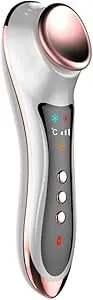 LMEIL Hot and Cold Face Massager Ion Facial Device Skin Firming Face Toning Machine Sonic Beauty Device for Dark Circles, Puffiness and Eye Fatigue, Anti-wrinkle, Two Modes, USB Rechargeable.