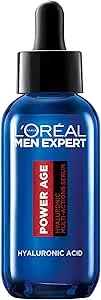 L'Oréal Men's Serum, Hyaluronic Acid Serum for Ageing, Dry & Dull Skin, Men Expert Power Age, 30ml