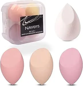 Makeup Sponge Blenders (4 Pack) Soft Foundation & Concealer Make Up Beauty Blenders | Liquid, Creams and Powder Contouring Applicators