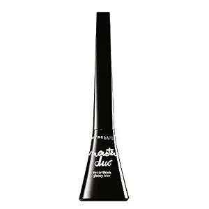 Maybelline New York Eye Studio Master Duo Glossy Liquid Liner, Black Lacquer, 0.05 Fluid Ounce