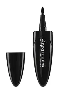 Maybelline New York Master Precise Curvy Liquid Eyeliner, Black, 0.01 oz.