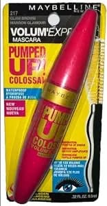 Maybelline New York Volum' Express Pumped Up Colossal Waterproof Mascara, Glam Brown, 0.32 Fluid Ounce