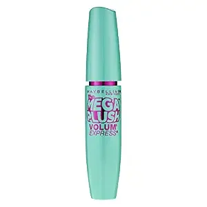 Maybelline New York Volume Express Mega Plush Washable Mascara, Blackest Black, 0.3 Fluid Ounce, (K1147800)
