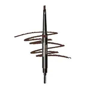 Men's Brow Pencil - 2-in-1 Brow Brush & Lead Pencil - Shape, Define & Fill In Eyebrows - Ultra-Thin - Long-Lasting Dark Brown
