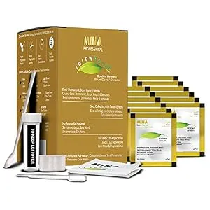 MINA Professional ibrow Henna Golden Brown Refill Pack For Hair Coloring
