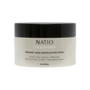 Natio Treatments Radiant Skin Exfoliating Wipes 30 Wipes