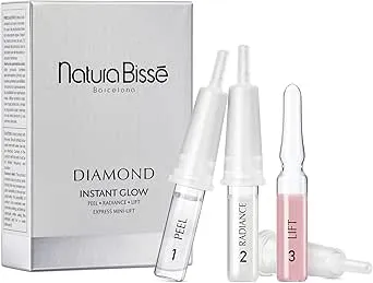 Natura Bissé Diamond Instant Glow, Anti-Aging Ampoule Trio, Lifts, Firms, Brightens & Illuminates, For All Skin Types, 3 ampoules x 1 treatment