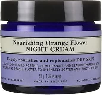 Neal's Yard Remedies | Nourishing Orange Flower Night Cream | Vegan| Replenishes Skin Overnight | Moisturize Dry Skin | 50g