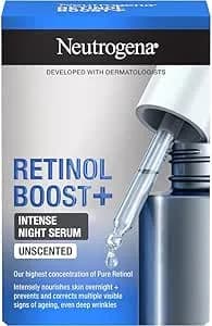 Neutrogena Retinol Boost+ Intense Night Serum, with Retinol For Younger-Looking Skin, 30ml