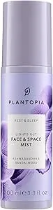 Plantopia Sleep Promoting Face Mist & Room Spray/Pillow Spray - Ashwagandha & Sandalwood Aromatherapy Essential Oil Blend - Multi-Use Face & Room Mist Spray - Vegan Cruelty Free, 100ml