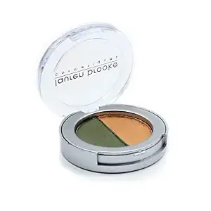 Pressed Eye Shadow Duo, Richly Pigmented Natural Eyeshadow, EU Certified Organic Makeup For Women (Evergreen/Indian Summer)